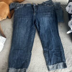 Kut from the Kloth Dark Blue Ankle Jeans